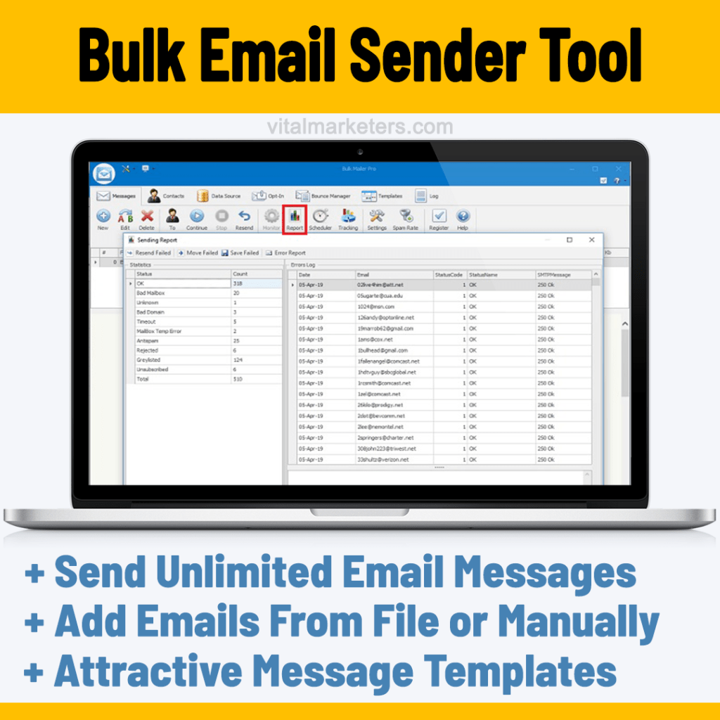 Bulk-Email-Sender Software by Vital Marketers