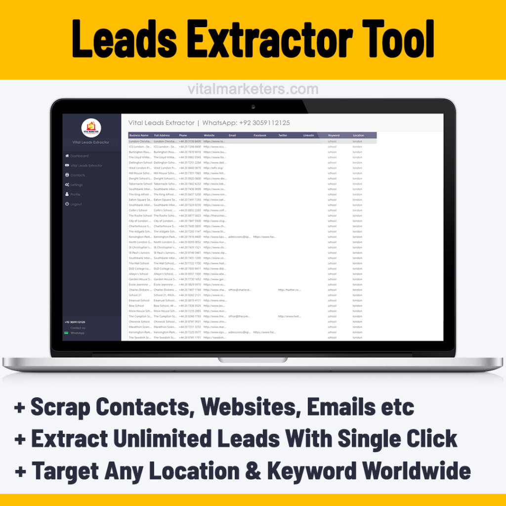 Vital Leads Extractor by Vital Marketers