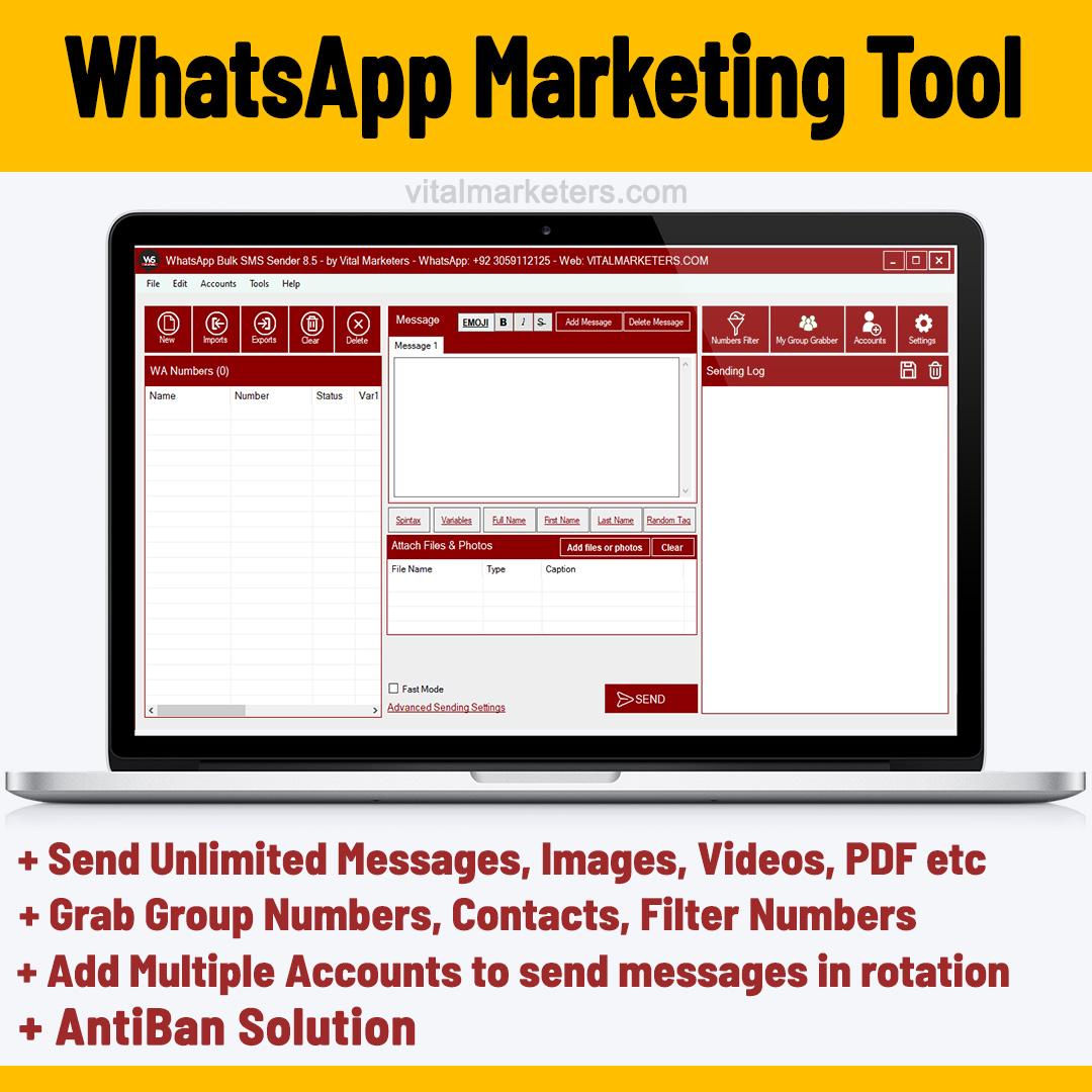 WsTool WhatsApp Marketing Software by Vital Marketers